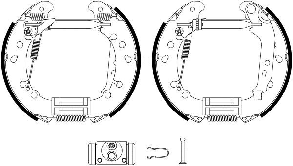 Hella 8DB 355 022-791 Brake shoe set 8DB355022791