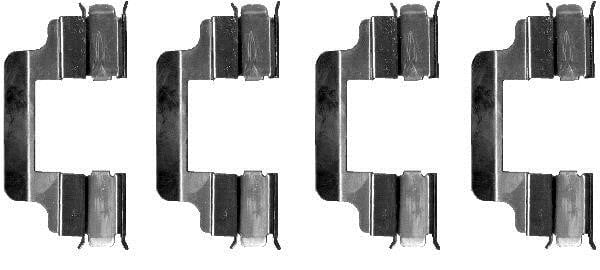 Hella 8DZ 355 202-701 Mounting kit brake pads 8DZ355202701