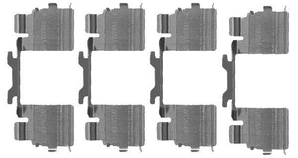 Hella 8DZ 355 205-111 Mounting kit brake pads 8DZ355205111