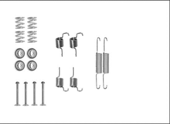 Hella 8DZ 355 205-951 Repair kit for parking brake pads 8DZ355205951