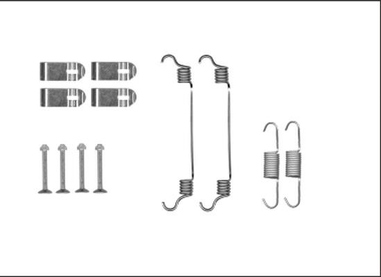 Hella 8DZ 355 205-981 Repair kit for parking brake pads 8DZ355205981