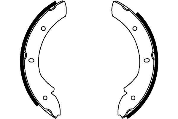 Hella 8DA 355 050-101 Parking brake shoes 8DA355050101