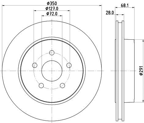 Hella 8DD 355 120-911 Brake disc 8DD355120911