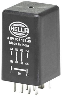 Hella 4RV 008 188-491 Glow plug relay 4RV008188491