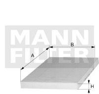 Mann-Filter CUK 26 019 Filter, interior air CUK26019