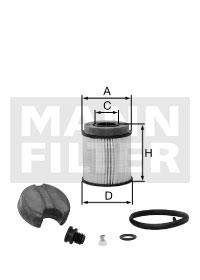 Mann-Filter U 620/2 X KIT Diesel particulate filter DPF U6202XKIT