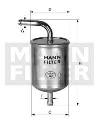 Mann-Filter WK 614/1 Fuel filter WK6141