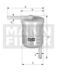 Mann-Filter WK 42/8 Fuel filter WK428