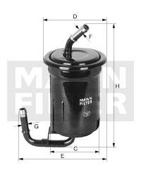 Mann-Filter WK 614/15 Fuel filter WK61415