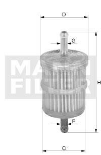 Mann-Filter WK 42 Fuel filter WK42