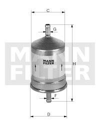 Mann-Filter WK 66/1 Fuel filter WK661