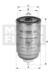 Mann-Filter WK 842/2 (10) Fuel filter WK842210