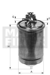 Mann-Filter WK 853/9 Fuel filter WK8539