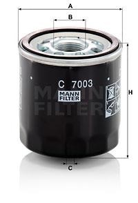 Mann-Filter C 7003 Filter, fuel tank bleeding C7003
