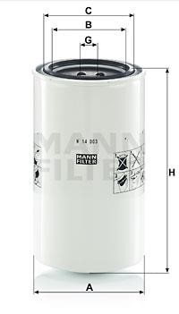Mann-Filter W 14003 Hydraulic filter W14003