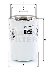 Mann-Filter WD 10 017 X Hydraulic filter WD10017X