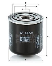 Mann-Filter WD 920/9 Hydraulic filter WD9209