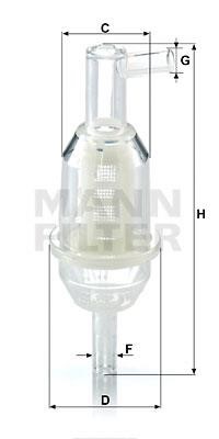 Mann-Filter WK 31/11 (10) Fuel filter WK311110