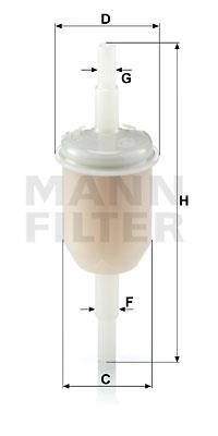 Mann-Filter WK 31/2 (100) Fuel filter WK312100