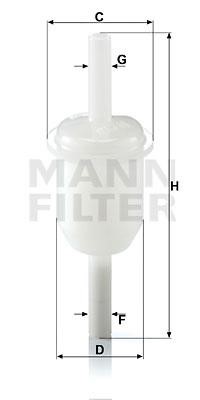 Mann-Filter WK 31/4 (10) Fuel filter WK31410