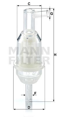 Mann-Filter WK 31/5 (10) Fuel filter WK31510