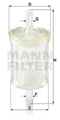 Mann-Filter WK 43/13 (10) Fuel filter WK431310