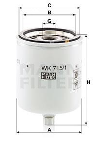 Mann-Filter WK 715/1 X Fuel filter WK7151X