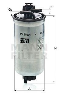 Mann-Filter WK 853/4 Z Fuel filter WK8534Z