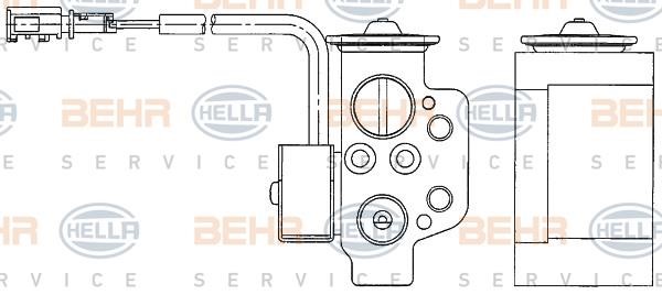Hella 8UW 351 234-611 Air conditioner expansion valve 8UW351234611
