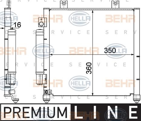 Hella 8FC 351 301-411 Cooler Module 8FC351301411