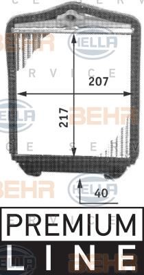 Hella 8FH 351 311-691 Heat exchanger, interior heating 8FH351311691