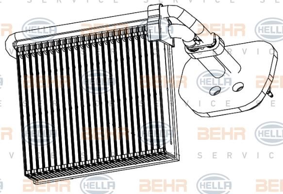 Hella 8FV 351 330-791 Air conditioner evaporator 8FV351330791