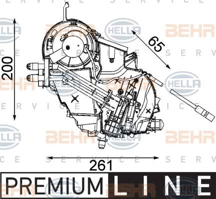 Hella 8FV 351 330-161 Air conditioner evaporator 8FV351330161