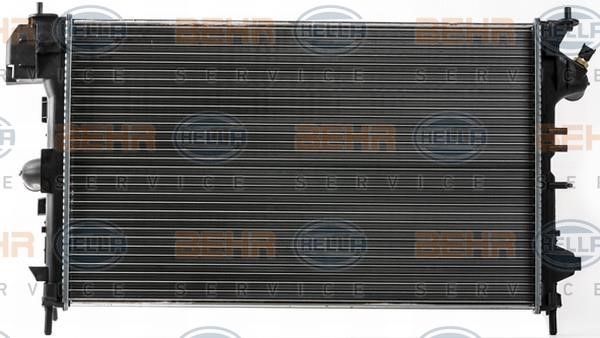 Radiator, engine cooling Hella 8MK 376 700-261