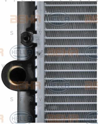 Radiator, engine cooling Hella 8MK 376 714-451