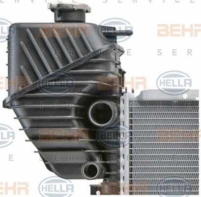 Radiator, engine cooling Hella 8MK 376 721-631