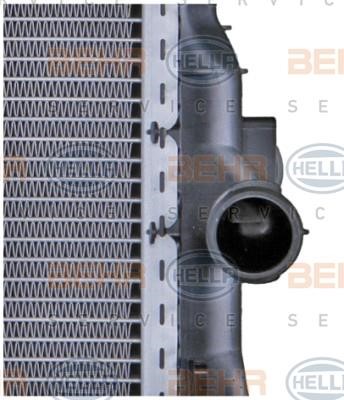 Radiator, engine cooling Hella 8MK 376 730-581