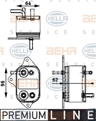 Hella 8MK 376 745-011 Radiator, engine cooling 8MK376745011