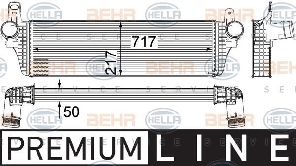 Hella 8ML 376 755-471 Intercooler, charger 8ML376755471