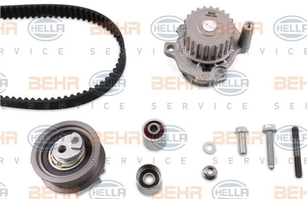 Hella 8MP 376 813-861 TIMING BELT KIT WITH WATER PUMP 8MP376813861
