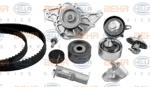 Hella 8MP 376 877-801 TIMING BELT KIT WITH WATER PUMP 8MP376877801