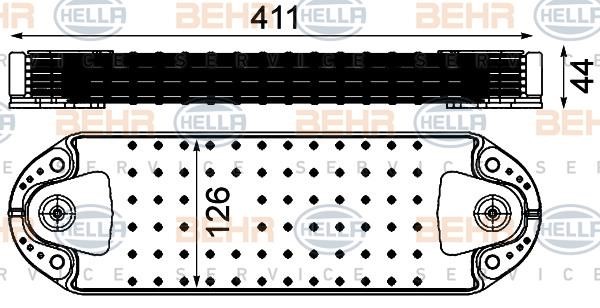 Hella 8MO 376 906-421 Oil cooler 8MO376906421