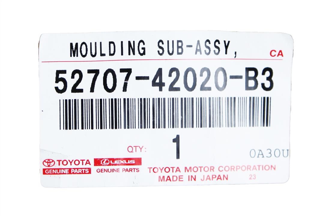 Moulding bumper Toyota 52707-42020-B3