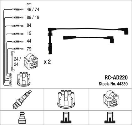 NGK 44339 Ignition cable kit 44339