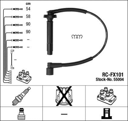 55004 NGK Ignition lead set