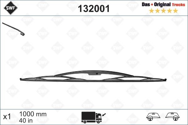 SWF 132001 Wiper Blade Frameless 1000 mm (39") 132001