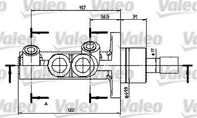 Valeo 402250 Brake Master Cylinder 402250
