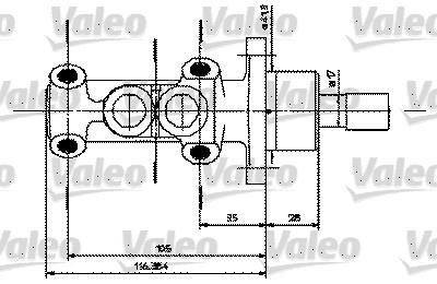 Valeo 402251 Brake Master Cylinder 402251