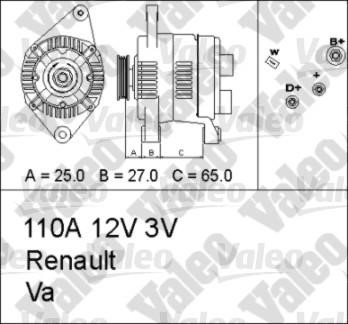 436649 Valeo Alternator