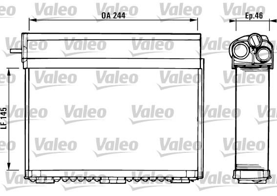 Valeo 812125 Heat exchanger, interior heating 812125